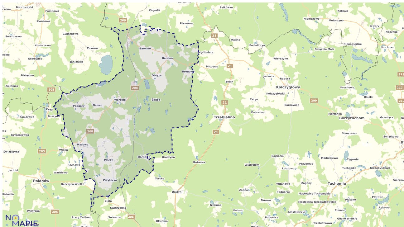 Mapa uzbrojenia terenu Kępic